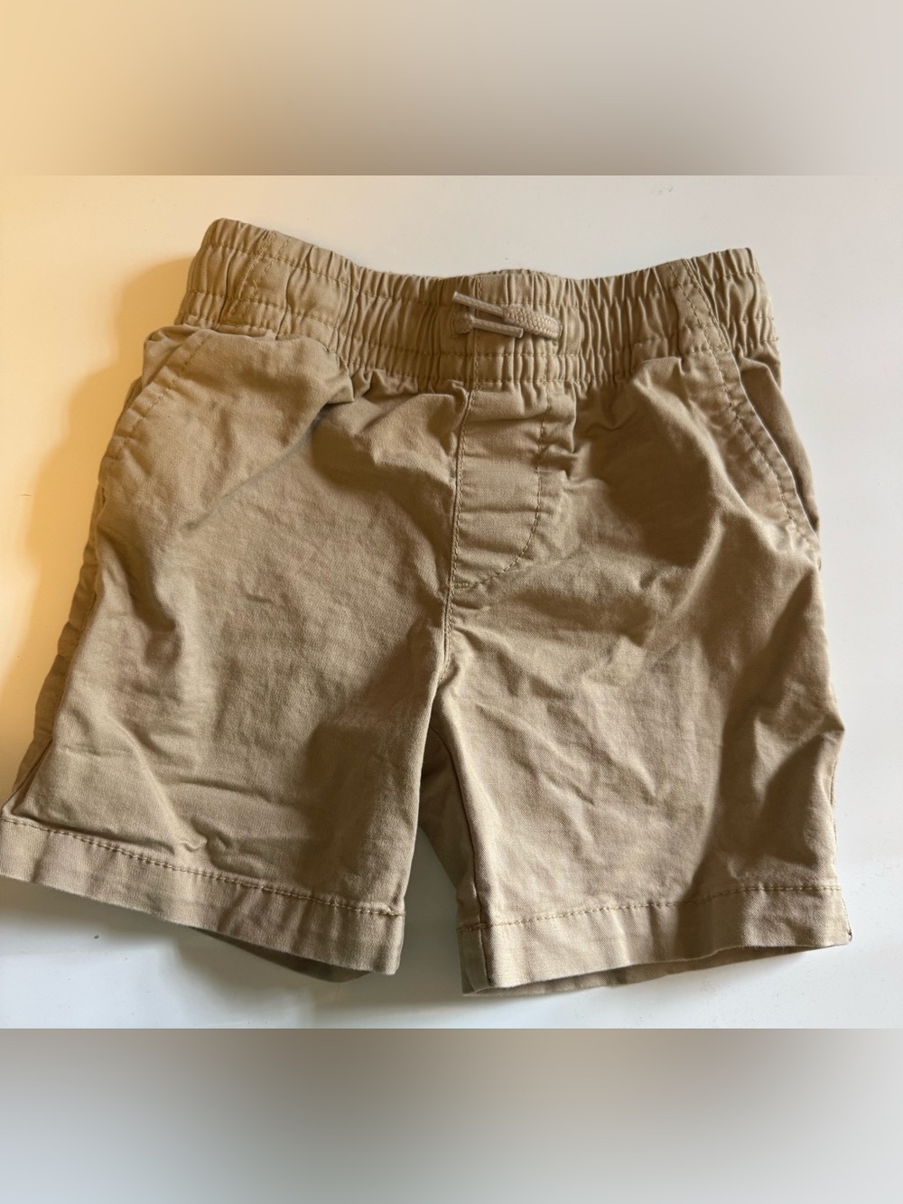 Gap toddler Khaki Elastic Waist Shorts - Neutral Tan